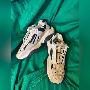 AMIRI Black and White Bone Runner Sneakers